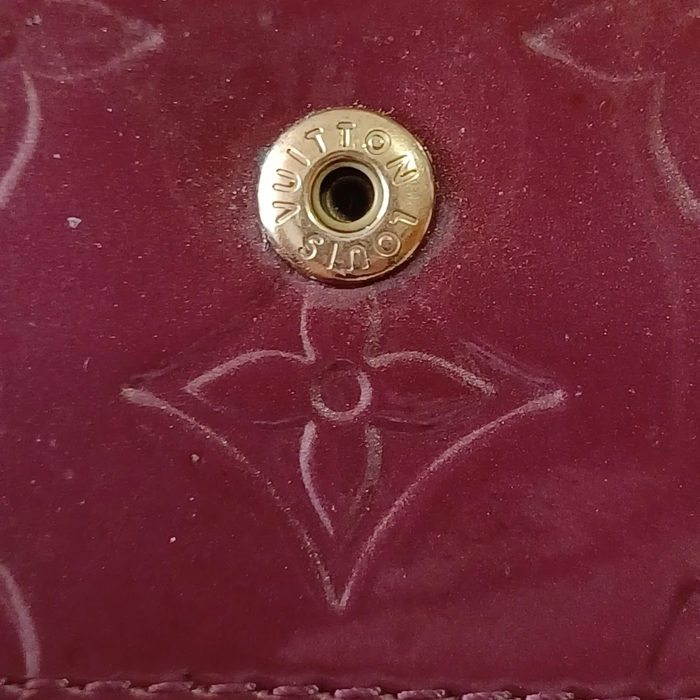 Louis Vuitton Leather Brown/Wine 4 Key Holder Gold Snap GUC